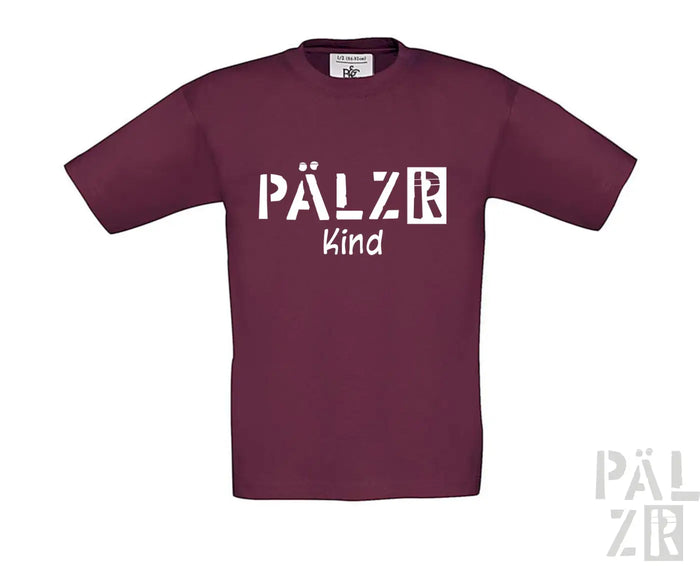 Kids T-Shirt | PÄLZR child | burgundy | Logo white