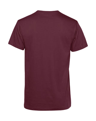 Männer | T-Shirt | Wald und Woi | burgundy | Logo schwarz