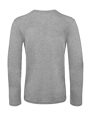 Männer | Longsleeve | heather-grey | Logo weiss