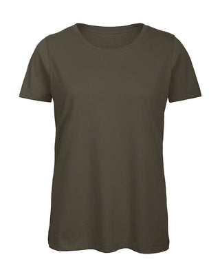 Frauen | T-Shirt | PÄLZR Mudder | khaki | Logo beige