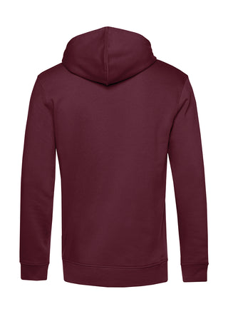 Männer Hoodie | Wald und Woi | burgundy | Logo beige