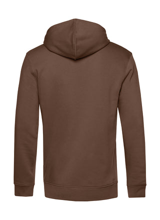 Männer Hoodie | Wald und Woi | baumbraun | Logo beige