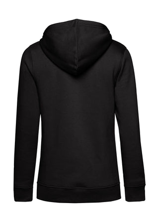 Frauen Hoodie | Wald und Woi | schwarz | Logo beige