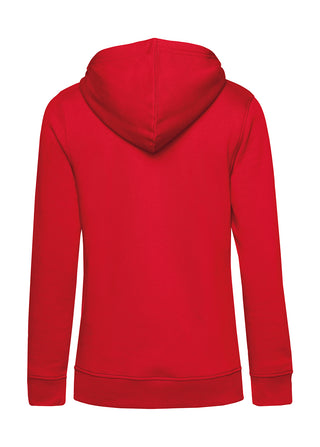 Frauen | Hoodie | PALZWOi | rot | Logo beige