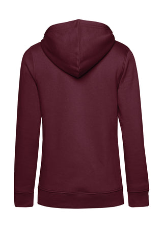 Frauen | Hoodie | PALZWOi | burgundy | Logo neon-pink