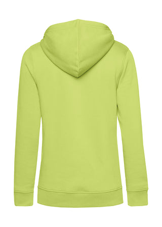 Frauen Hoodie | Wald und Woi | limone | Logo neon-pink