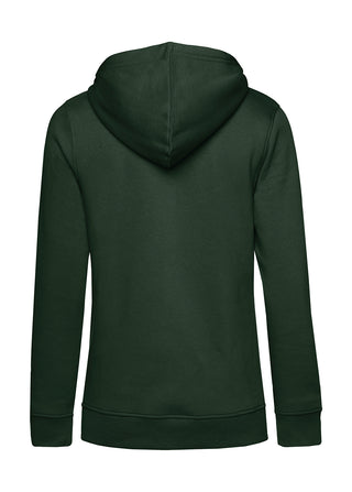 Frauen Hoodie | Wald und Woi | waldgrün | Logo schwarz