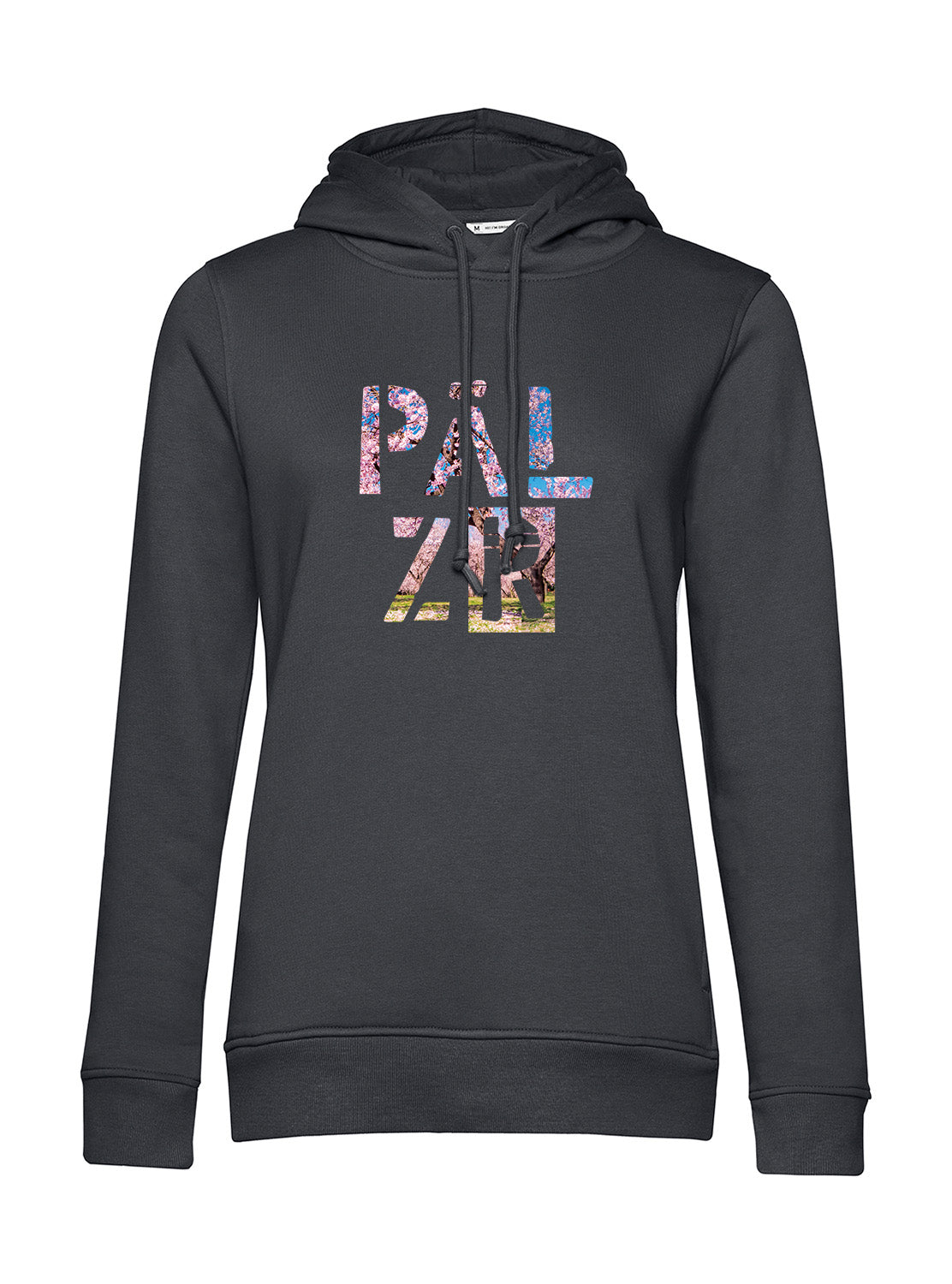 Frauen Hoodie | PÄLZR 2025 | asphalt | Mandelblüte