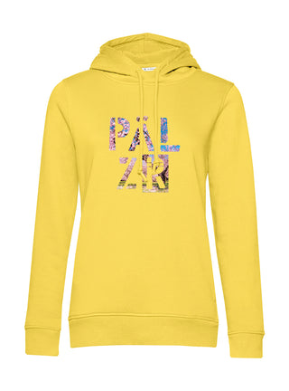 Frauen Hoodie | PÄLZR 2025 | limogelb | Mandelblüte