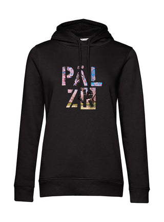 Frauen Hoodie | PÄLZR 2025 | schwarz | Mandelblüte