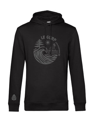 Le Gurp | Frauen | Hoodie | schwarz | Logo anthrazit