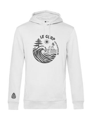 Le Gurp | Frauen | Hoodie | weiss | Logo anthrazit