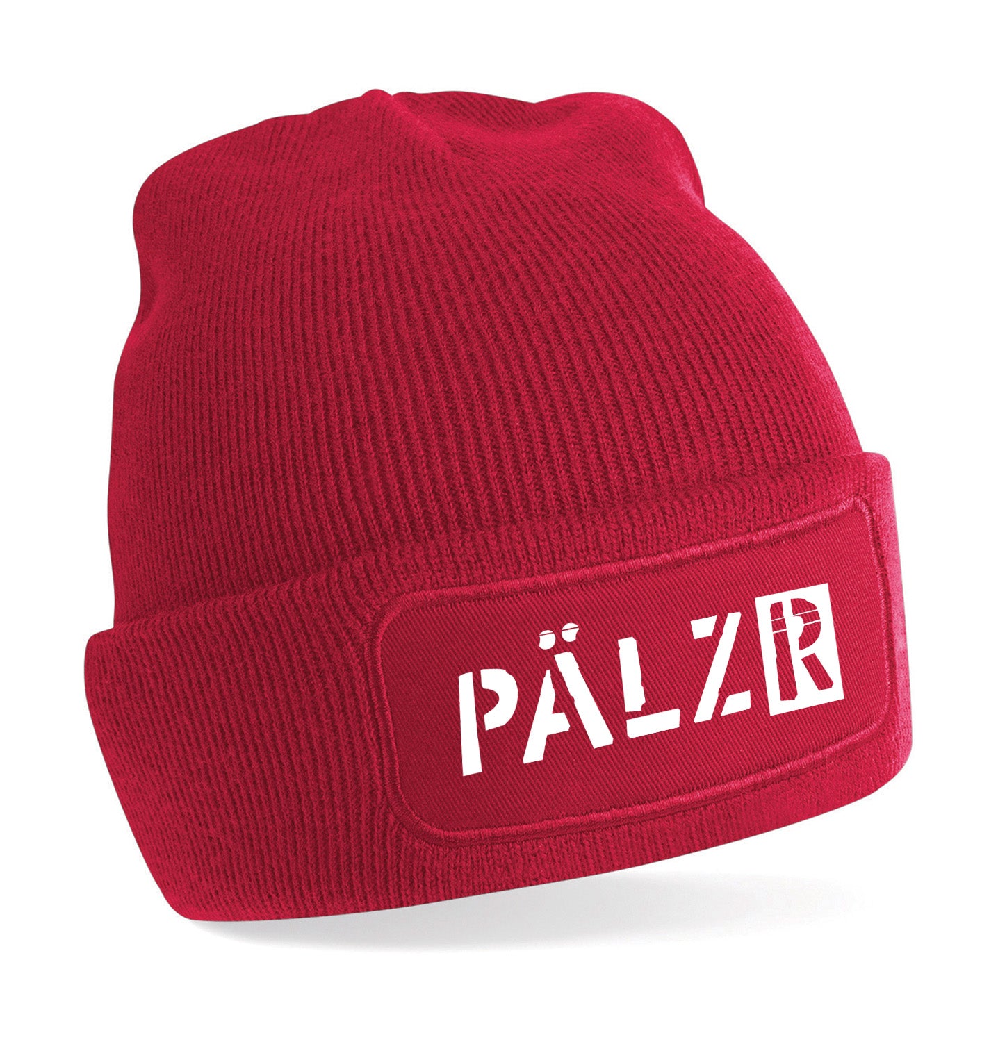 PÄLZR | Beanie Mütze | Ole-Rot-Weiss