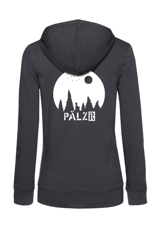 Frauen Zipper | BACKPRINT | Sternegugger | asphalt | Logo weiss