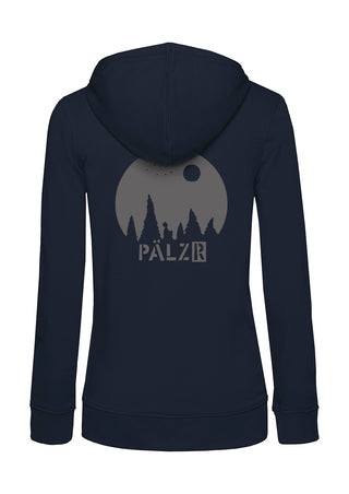 Frauen Zipper | BACKPRINT | Sternegugger | navy | Logo anthrazit