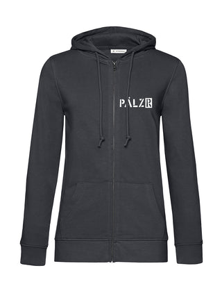 Frauen Zipper | BACKPRINT | Sternegugger | asphalt | Logo weiss