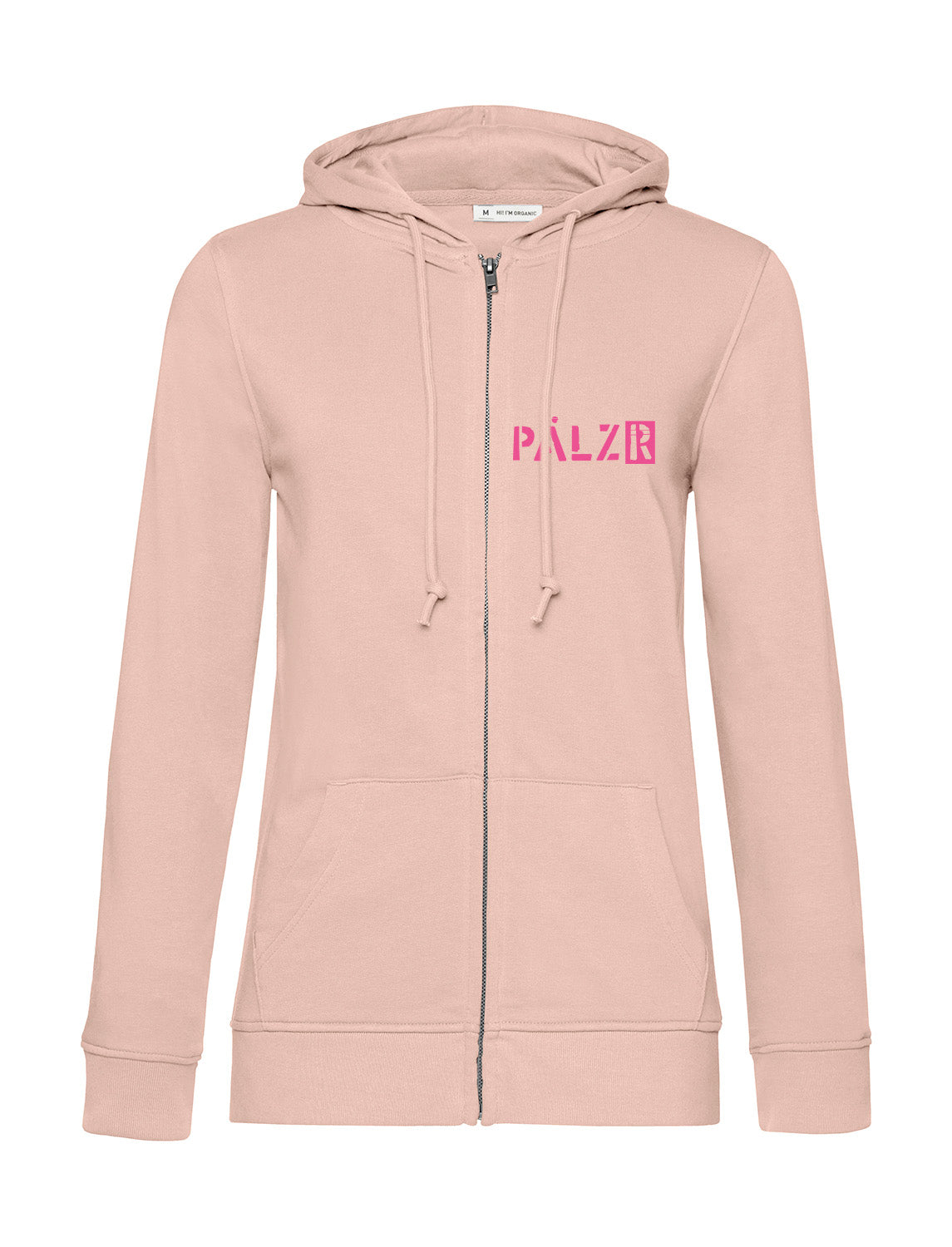 Frauen Zipper | BACKPRINT | Sternegugger | softrose | Logo neonpink