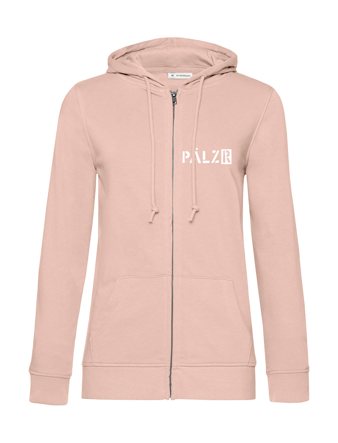 Frauen Zipper | BACKPRINT | Mir sinn die ausm Wald | softrose | Logo weiss