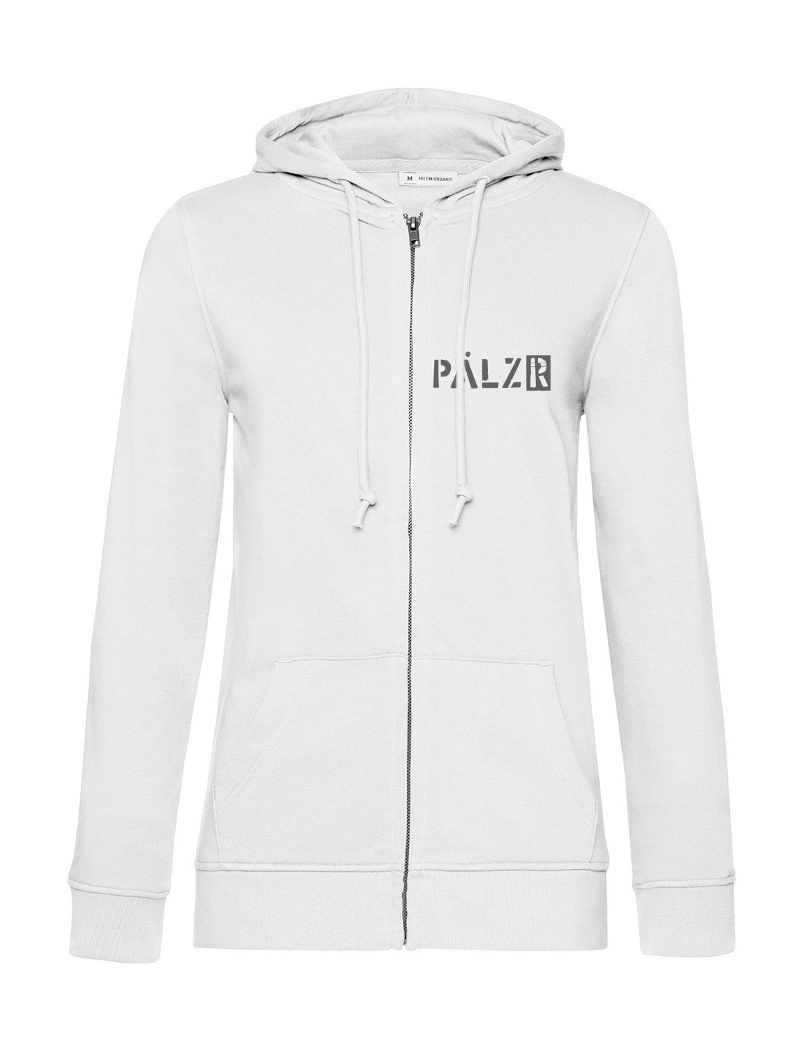 Frauen Zipper | BACKPRINT | Sternegugger | weiss | Logo anthrazit