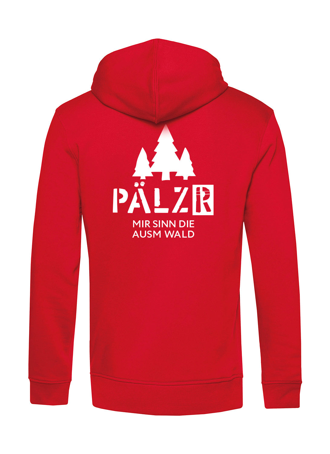 Männer | Zipper | Backprint | Mir sinn die ausm Wald | Ole-Rot-Weiss