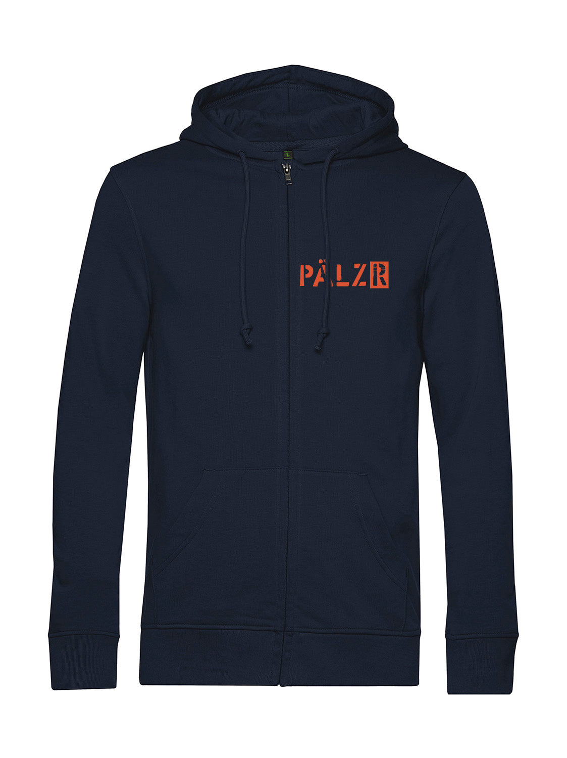 Männer | Zipper | Backprint | Sternegugger | navy | Logo orange