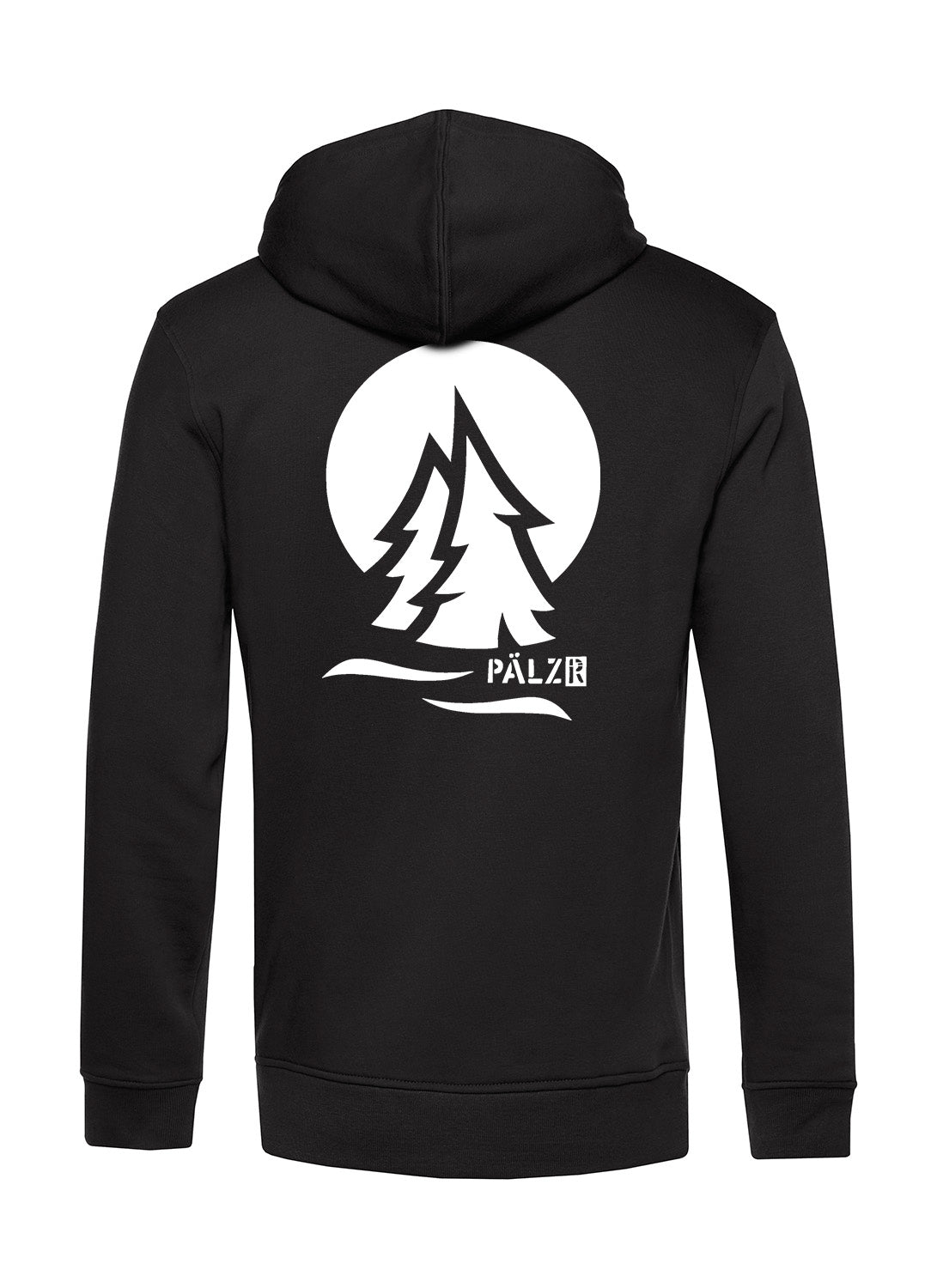 Männer | Zipper | Backprint | PÄLZRWald ZWEI | schwarz | Logo weiss