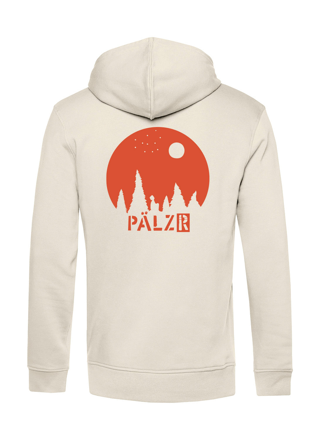 Männer | Zipper | Backprint | Sternegugger | creme | Logo orange