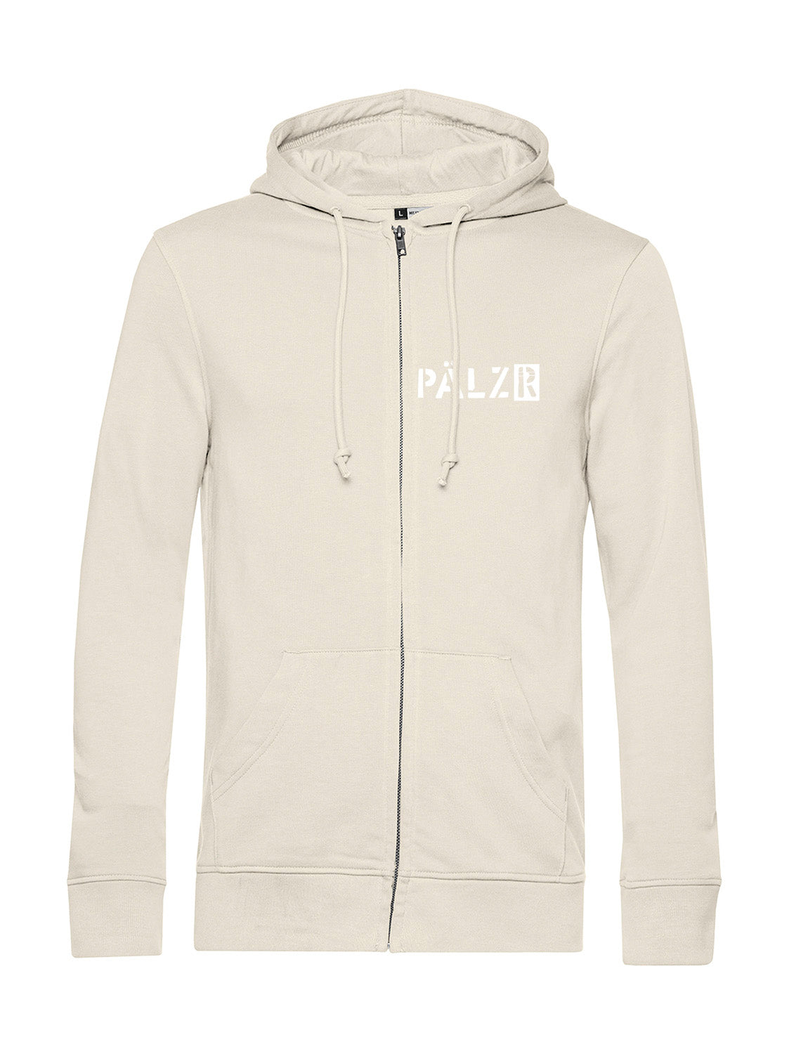 Männer | Zipper | Backprint | Mir sinn die ausm Wald | creme | Logo weiss