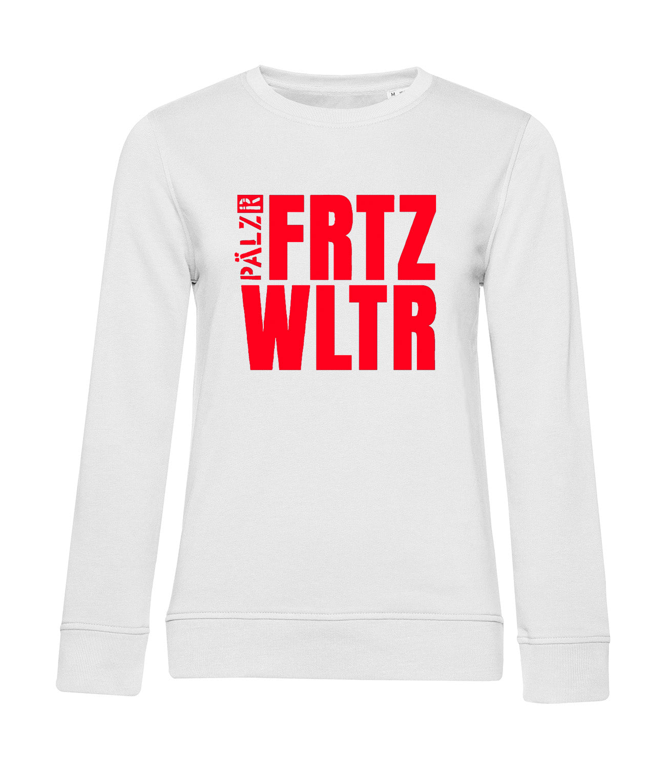 Women | Sweater | PAELZR | FRTZ WLTR | white | Logo red 