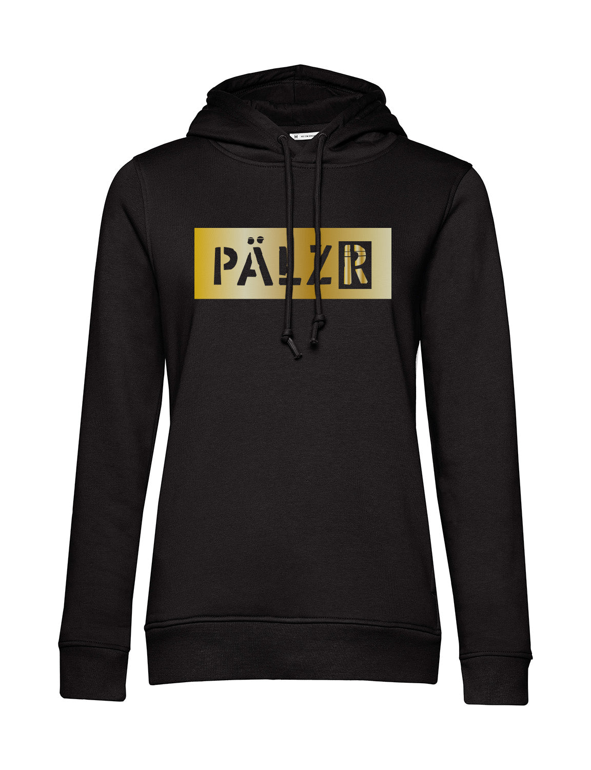 Frauen Hoodie | schwarz | Bling Bling | Logo -N- gold