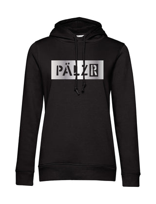 Frauen Hoodie | schwarz | Bling Bling | Logo -N- silber