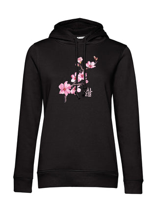 Frauen Hoodie | PÄLZR 2025 | schwarz | Mandelzweig