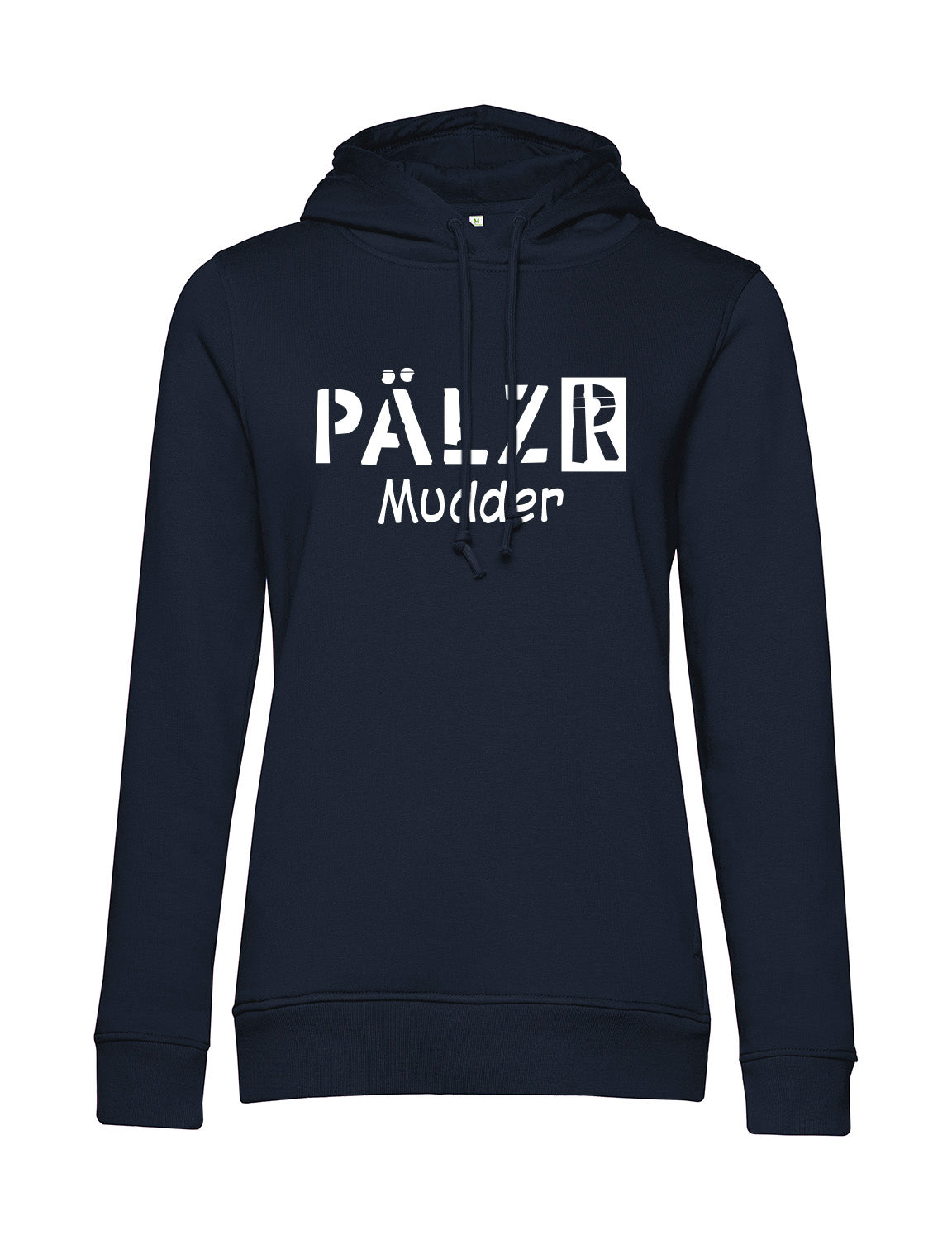 Frauen Hoodie | PÄLZR Mudder | navyblue | Logo weiss