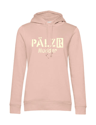 Frauen Hoodie | PÄLZR Mudder | softrose | Logo beige