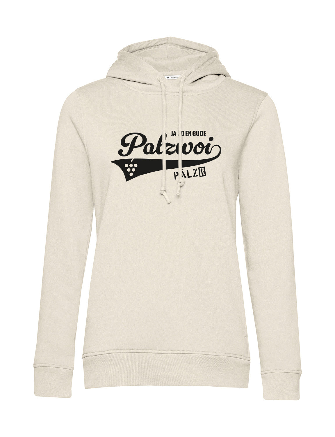 Frauen | Hoodie | PALZWOi | creme | Logo schwarz