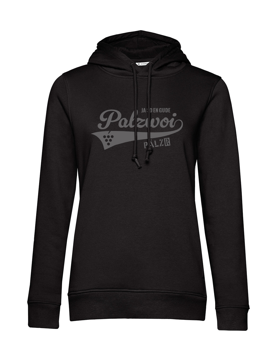 Frauen | Hoodie | PALZWOi | schwarz | Logo anthrazit