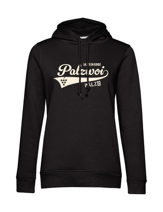 Frauen | Hoodie | PALZWOi | schwarz | Logo beige