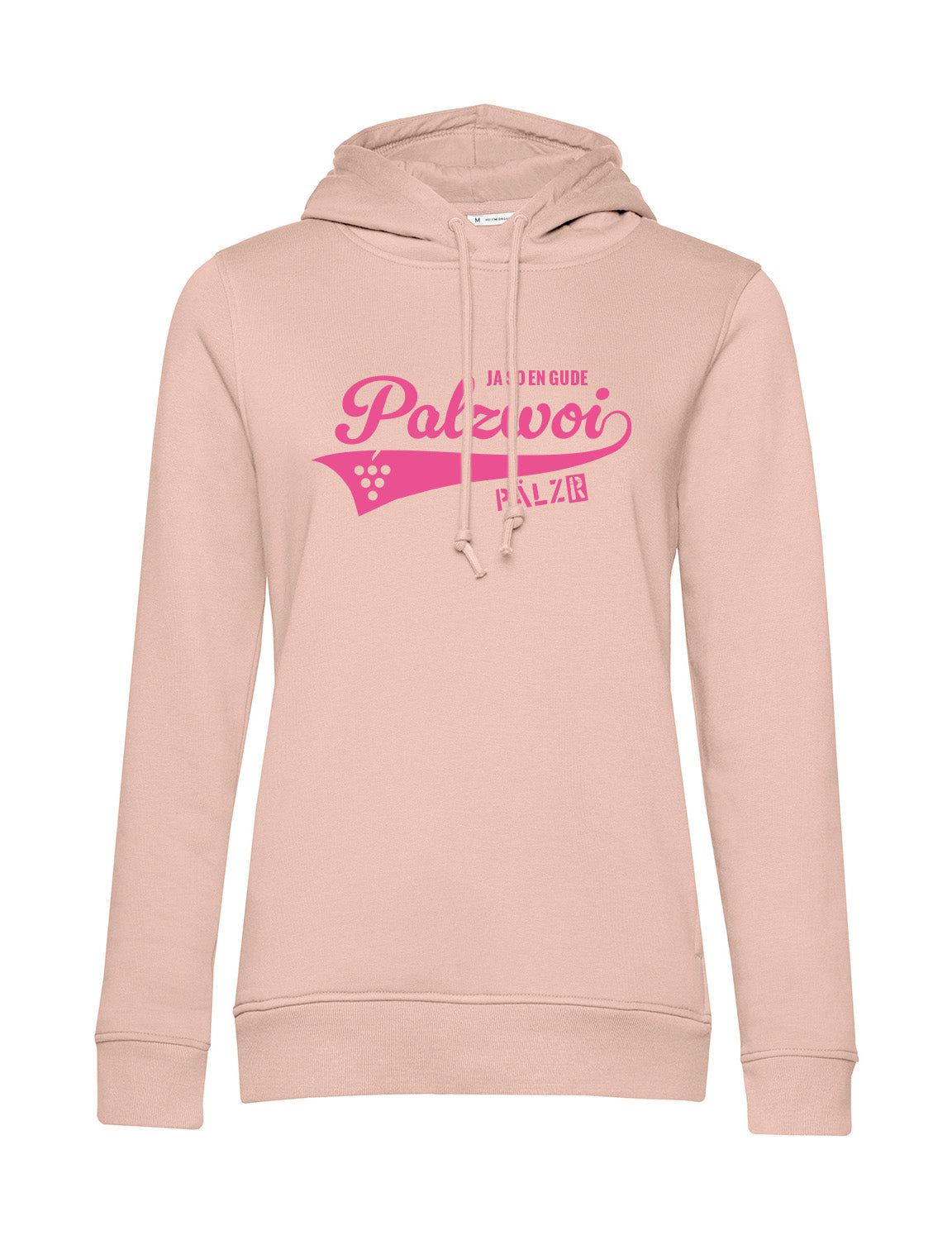 Frauen | Hoodie | PALZWOi | softrose | Logo neon-pink