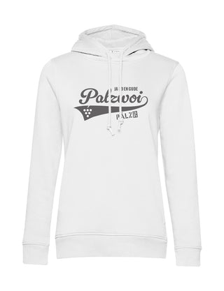 Frauen | Hoodie | PALZWOi | weiss | Logo anthrazit