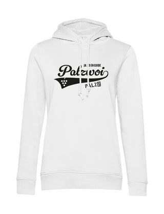 Frauen | Hoodie | PALZWOi | weiss | Logo schwarz