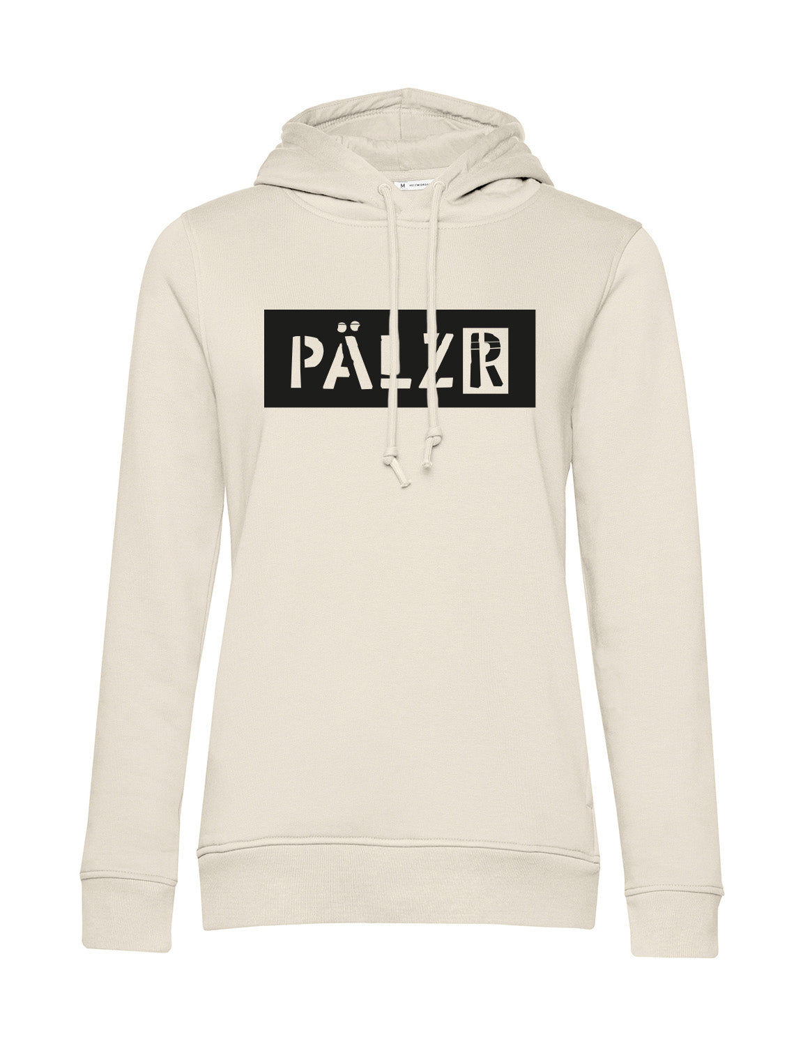 Frauen Hoodie | creme | Logo -N- schwarz