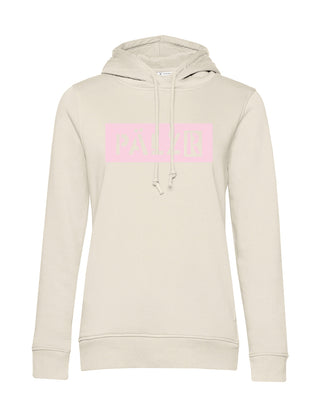 Frauen Hoodie | creme | Logo -N- soft-rose