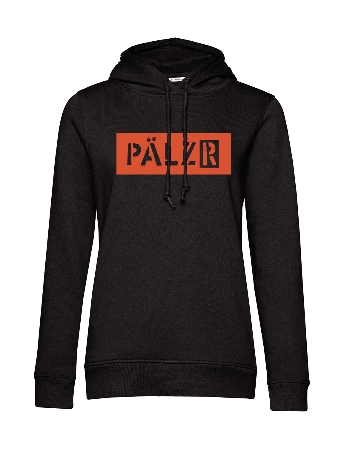 Frauen Hoodie | schwarz | Logo -N- orange