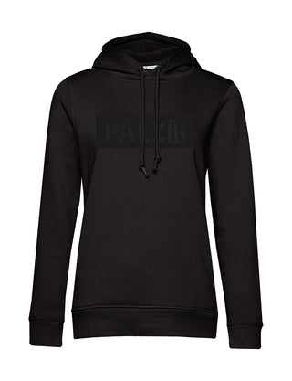 Frauen Hoodie | schwarz | Understatement | Logo -N-