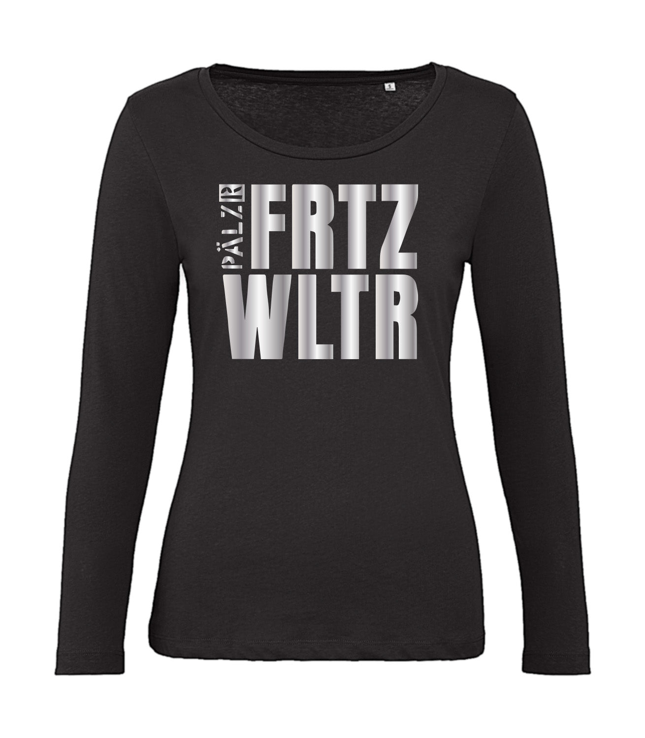 Frauen | Longsleeve | BLING-BLING | FRTZ WLTR | schwarz | Logo silber