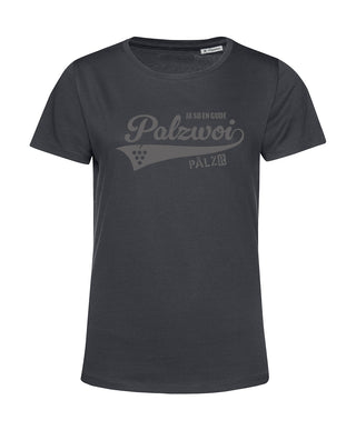 Frauen | T-Shirt | PALZWOi | asphalt | Logo anthrazit