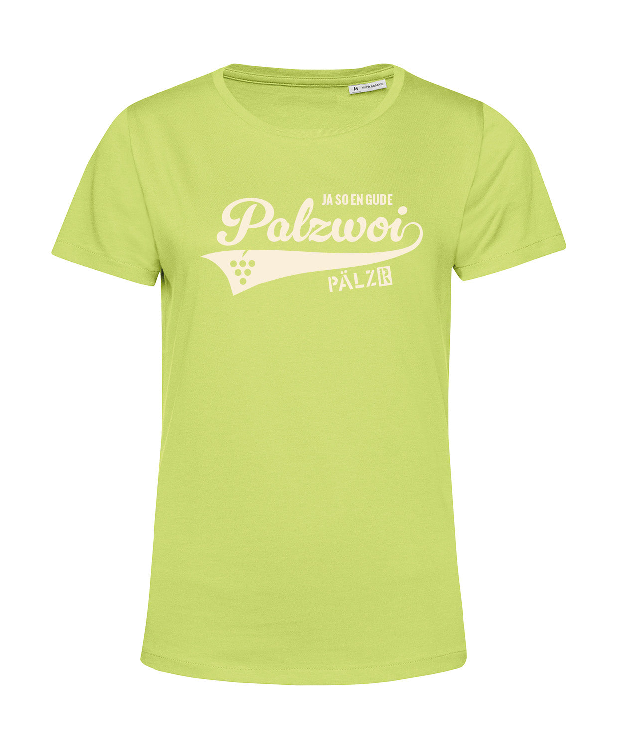 Frauen | T-Shirt | PALZWOi | limone | Logo beige