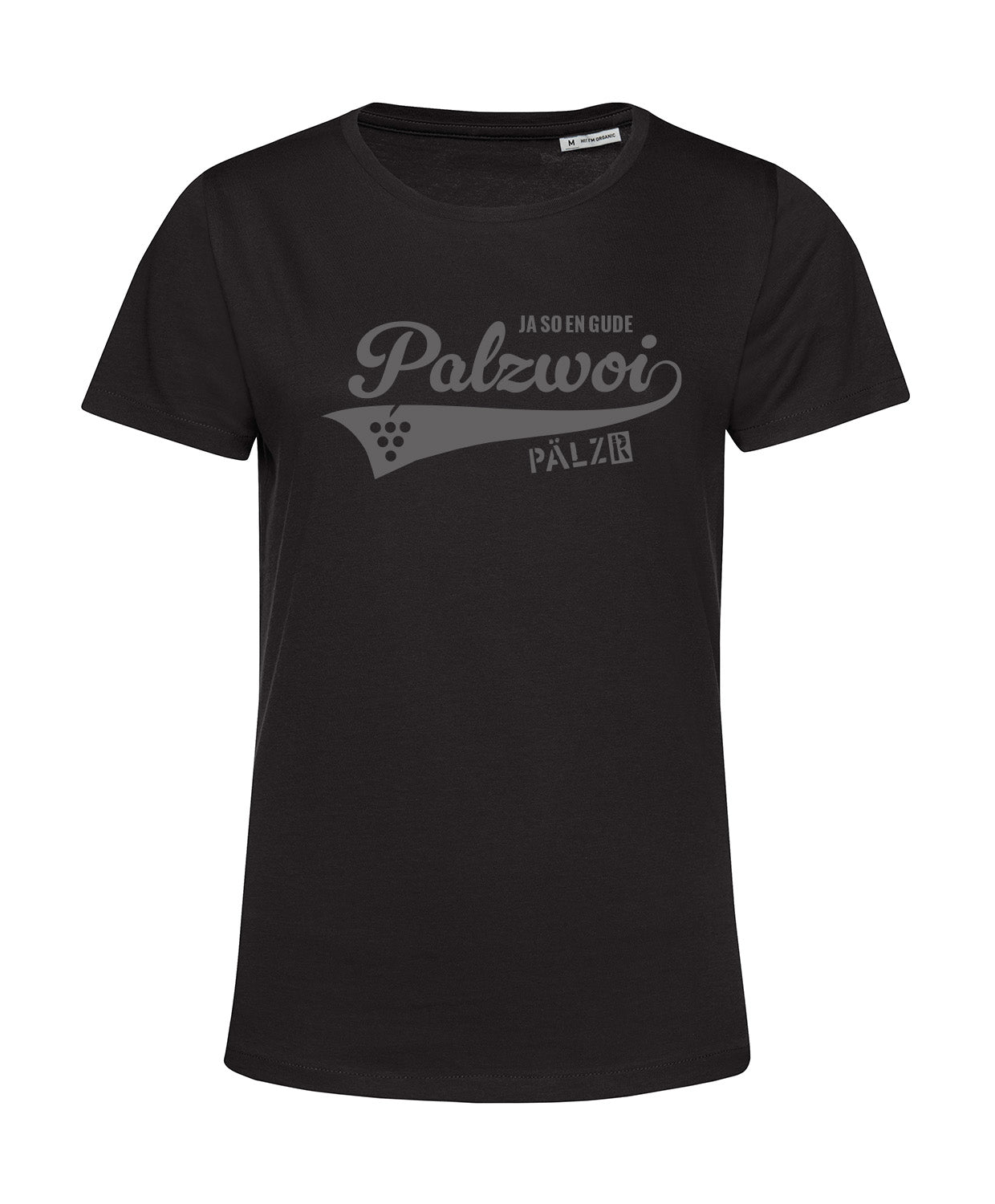 Frauen | T-Shirt | PALZWOi | schwarz | Logo anthrazit