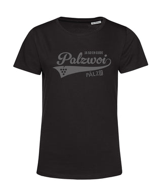 Frauen | T-Shirt | PALZWOi | schwarz | Logo anthrazit