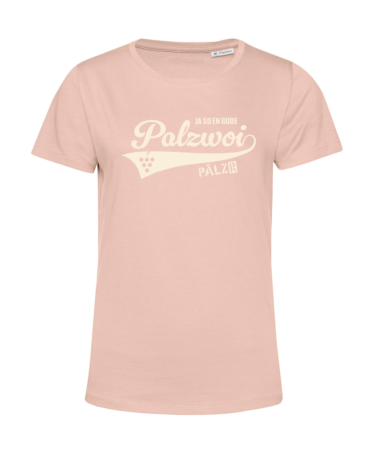 Frauen | T-Shirt | PALZWOi | softrose | Logo beige